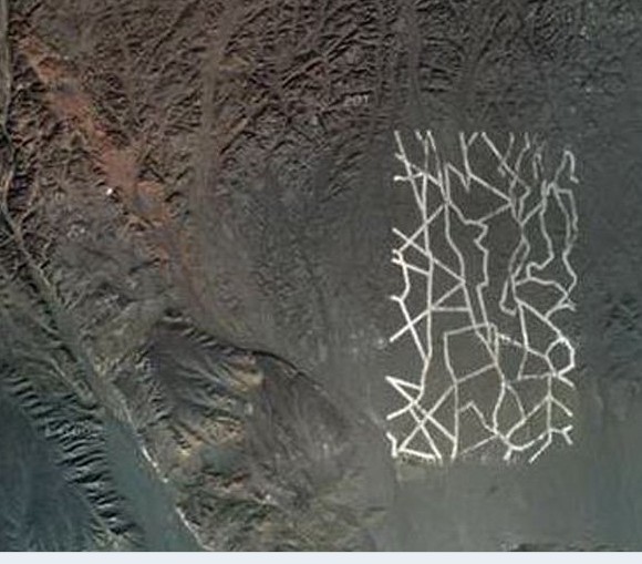 “谷歌舆图”卫星拍摄到一幅稀疏照片